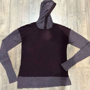 Smartwool Hoodie Women's Shadow Pine Cherry Red Pullover Sweater Hiking